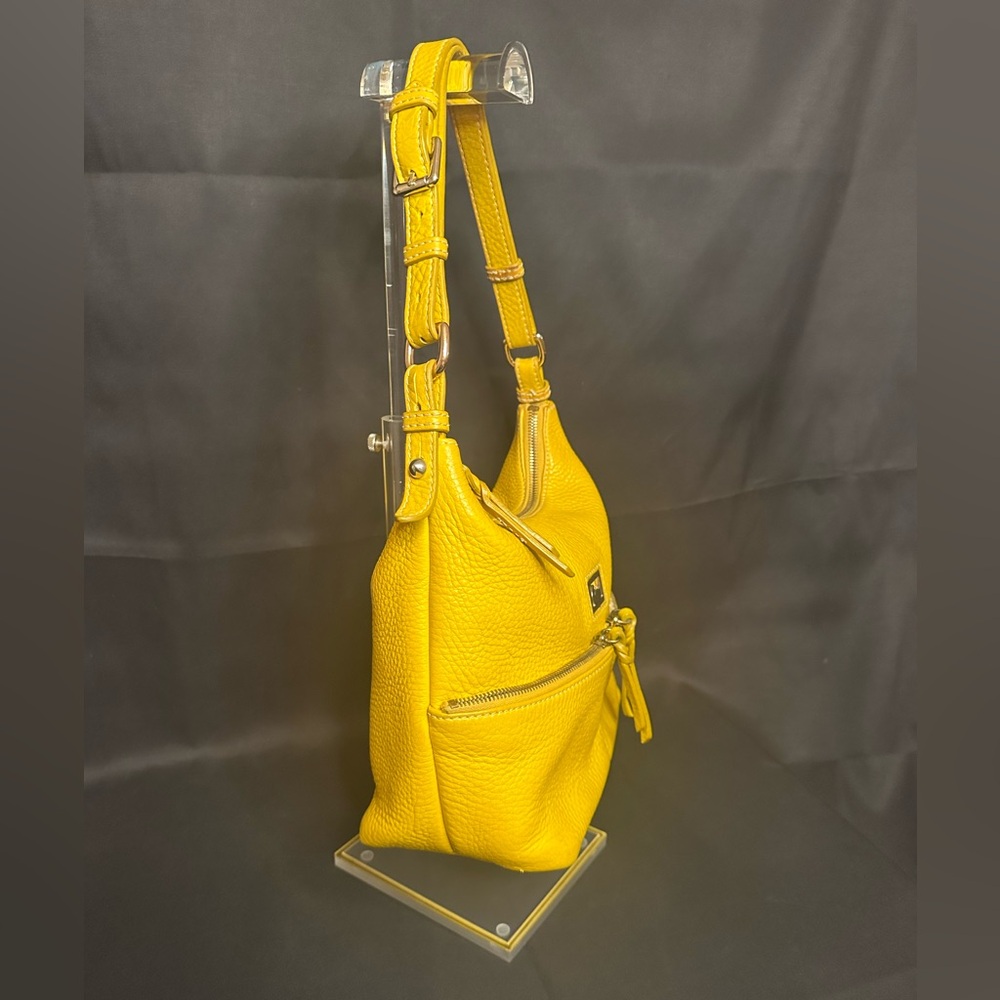 Dooney & Bourke Mustard Dillen HoBo - Picture 3 of 11
